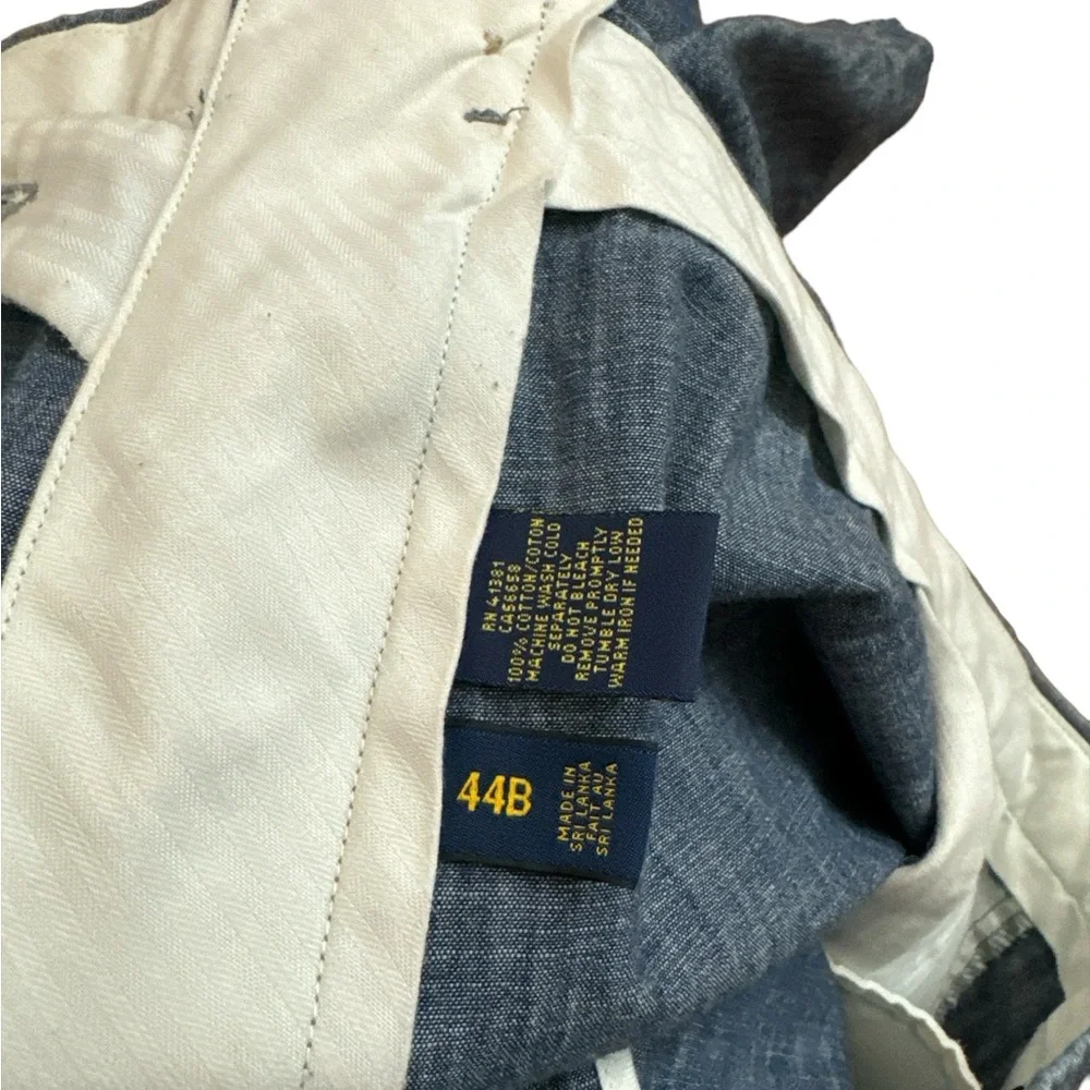 Polo Ralph Lauren Men’s‎ Chino Shorts Size 44B Blue/Gray Casual Cotton Shorts